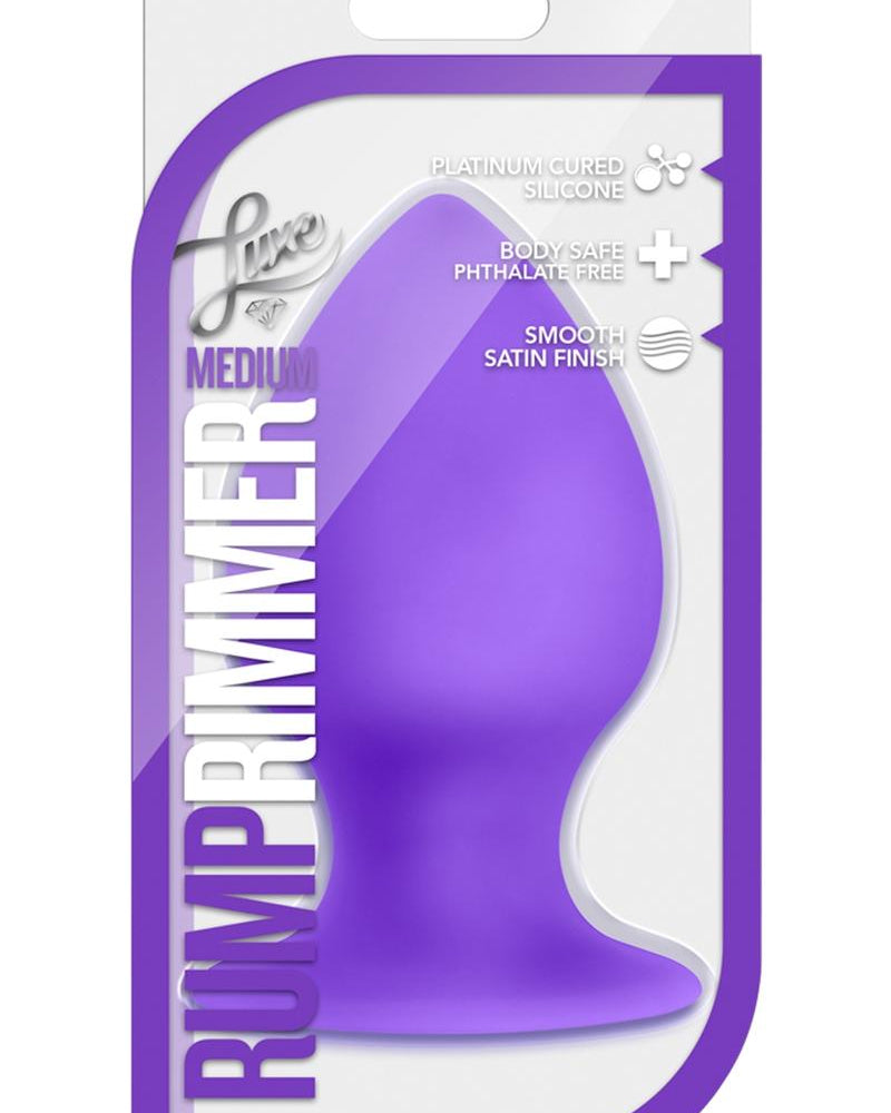 Luxe Rump Rimmer Silicone Anal Plug Medium Purple