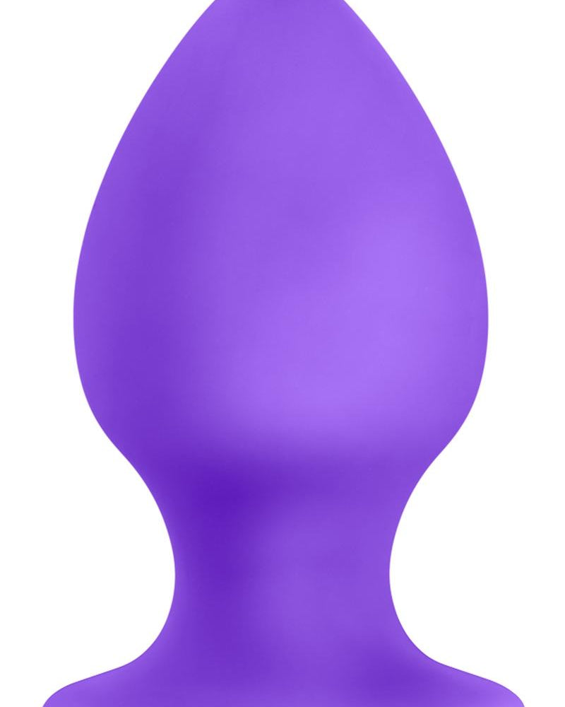 Luxe Rump Rimmer Silicone Anal Plug Medium Purple