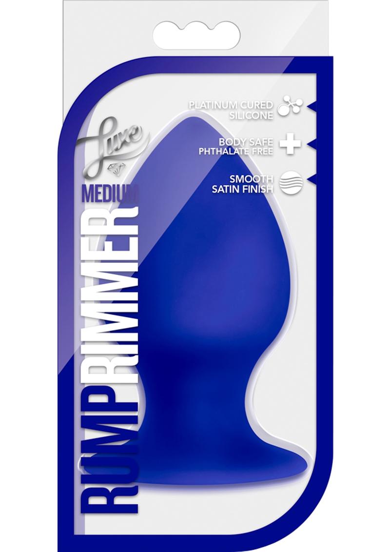 Luxe Rump Rimmer Silicone Anal Plug Medium Indigo