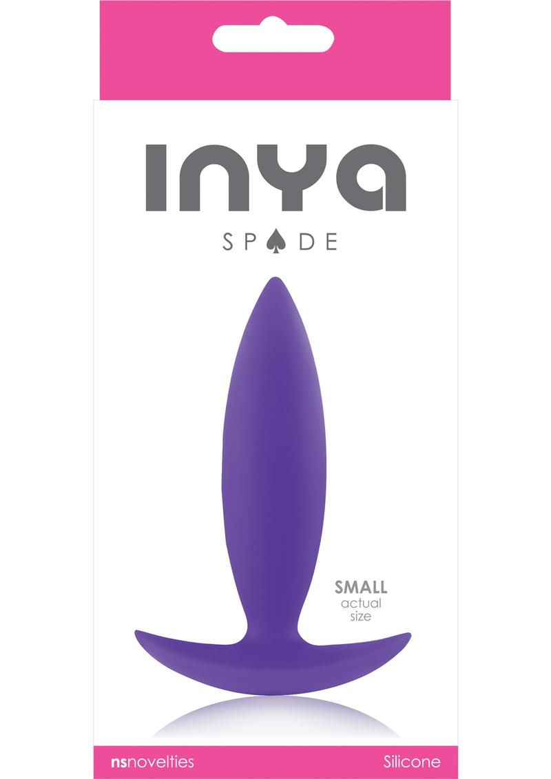 Tapón anal de silicona Inya Spade pequeño morado