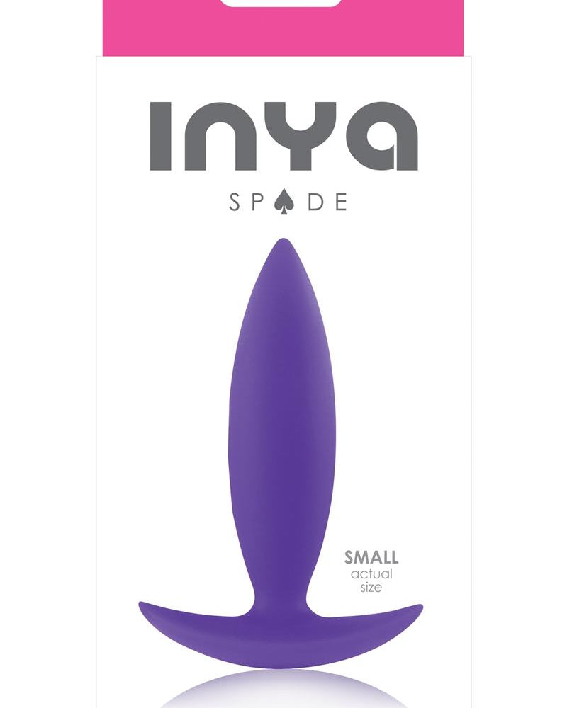 Inya Spade Silicone Anal Plug Small Purple