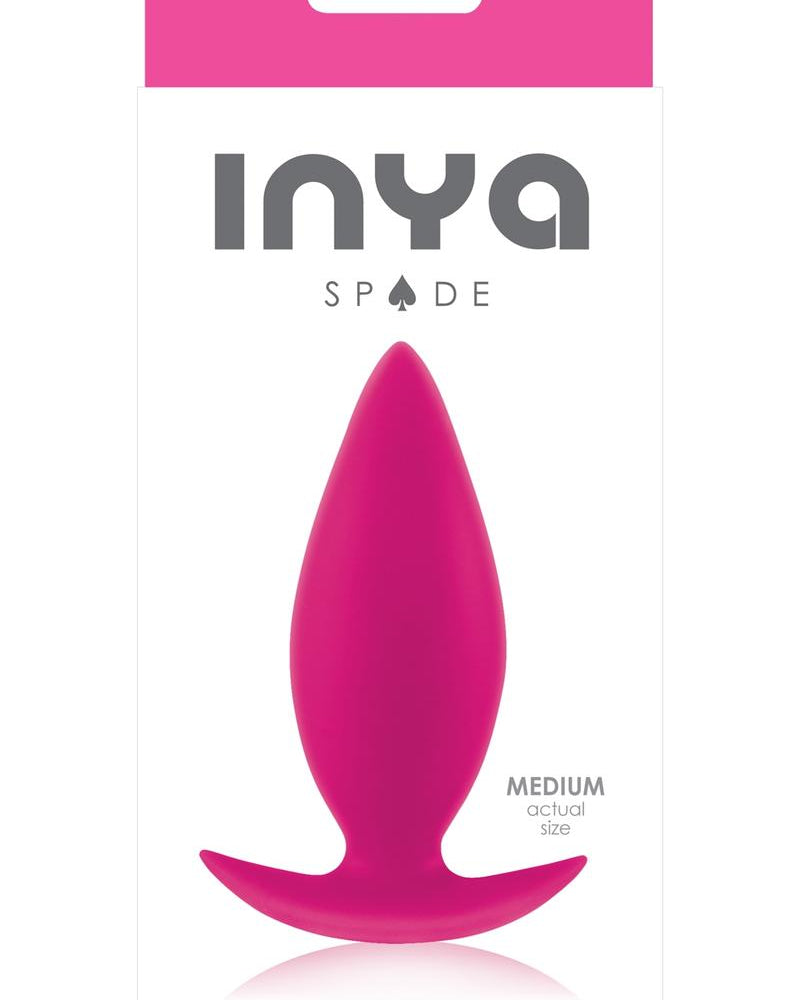 Inya Spade Silicone Anal Plug Medium Pink