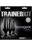 Renegade Trainer Kit Anal Plugs Black 3 Piece