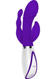 Disco Triple Play 3 Motors Rechargeable Silicone Vibe Waterproof Purple