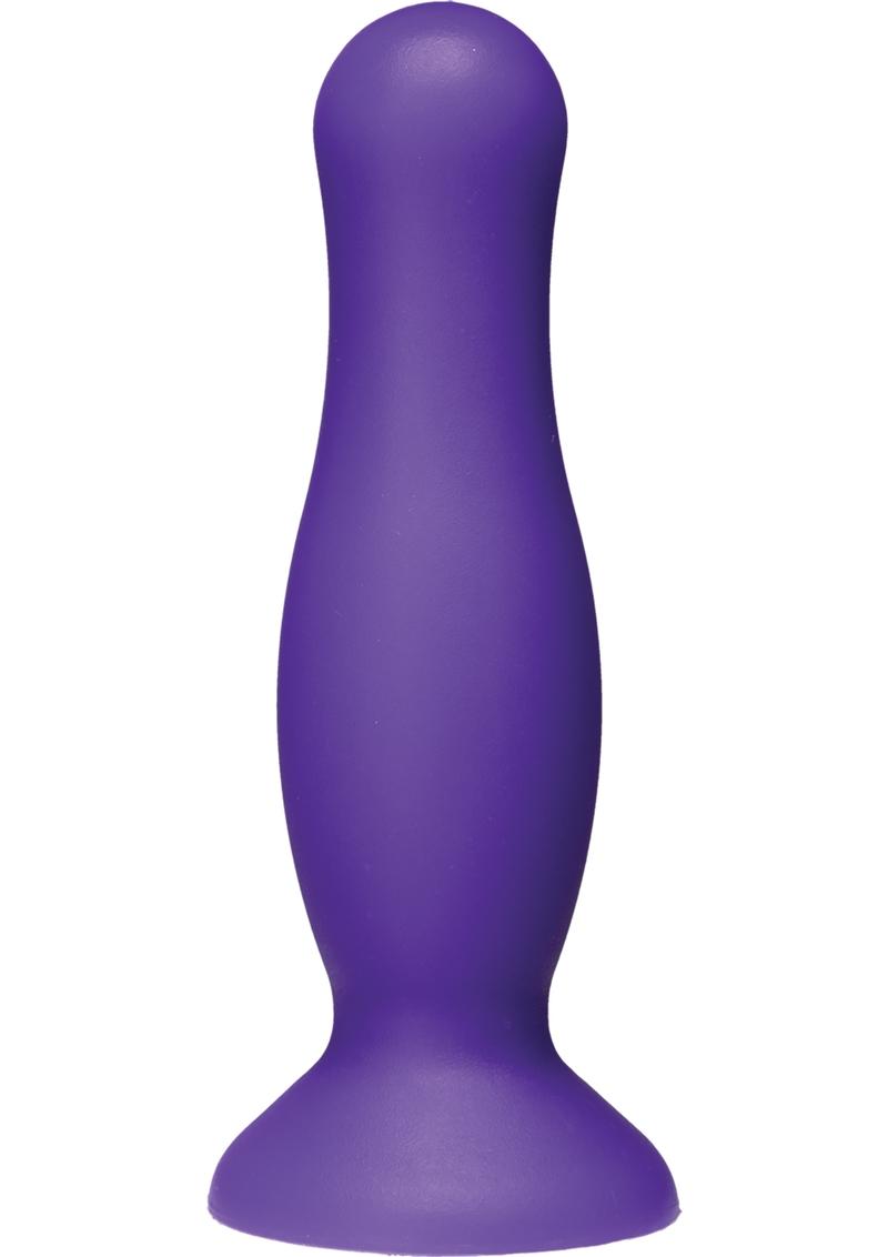 American Pop Mode Silicone Anal Plug Purple 4.5 Inch