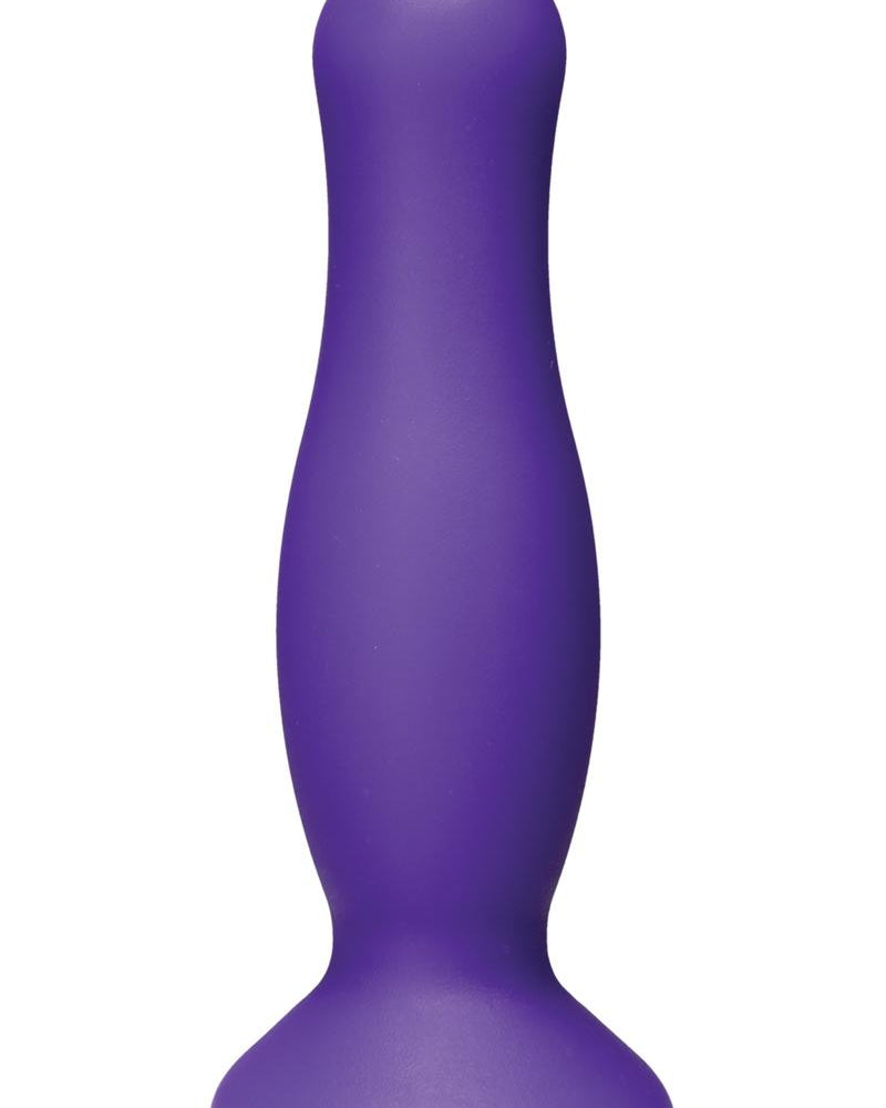Tapón anal de silicona American Pop Mode morado de 4,5 pulgadas