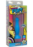 American Pop Mode Silicone Anal Plug Blue 4.5 Inch