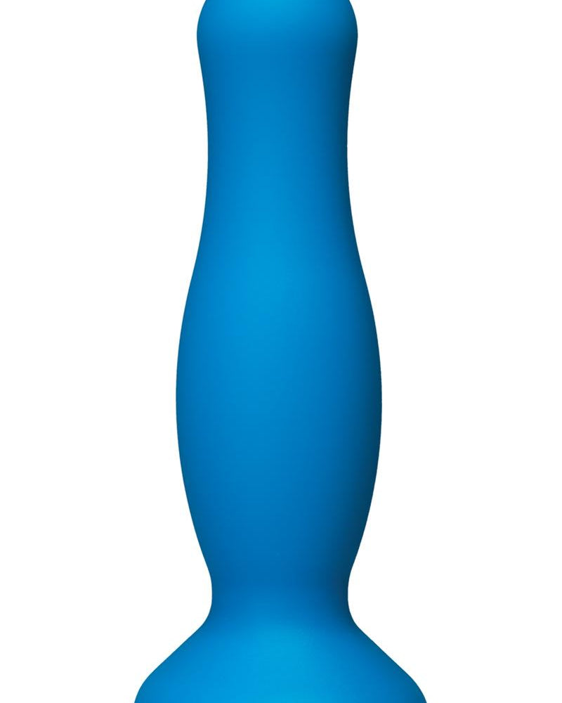 Plug anal de silicona American Pop Mode azul de 4,5 pulgadas