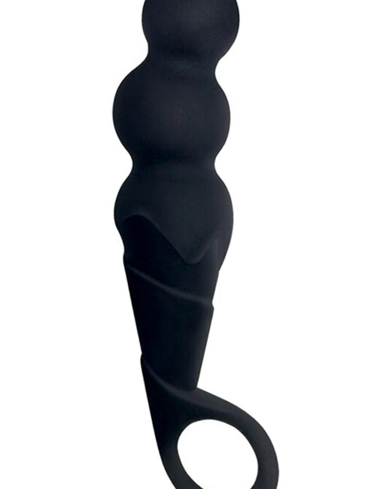 Plug and Play Scoops Silicone Butt Plug Waterproof Black