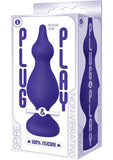 Plug and Play Spire - Tapón anal de silicona resistente al agua, color ciruela