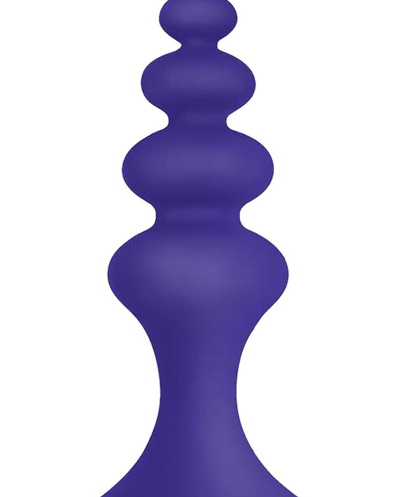 Plug and Play Tower Silicone Butt Plug Waterproof Plum