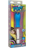 American Pop Whaam 10 Function Silicone Vibrator With Sleeve Waterproof Blue 3.5 Inch