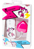 Vibrador para clítoris de silicona con control remoto y cable Tokidoki Swoop Petal, resistente al agua, color rosa