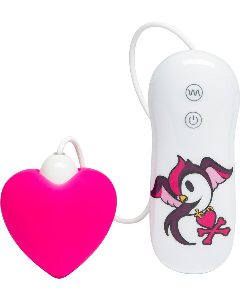Vibrador para clítoris de silicona con control remoto y cable Tokidoki Swoop Petal, resistente al agua, color rosa