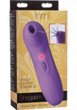 Inmi Shegasm Focused Clitoral Stimulator Silicone Suction USB Rechargeable Vibrator Purple 7 Inch