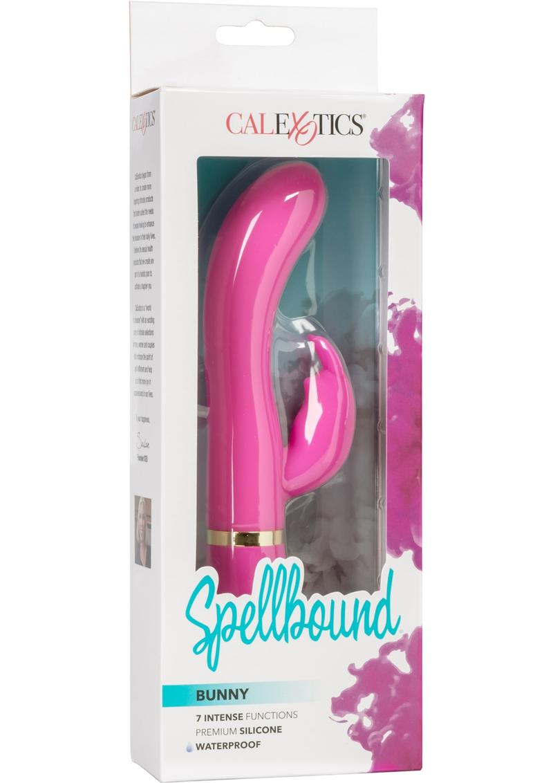 Conejito Spellbound de silicona con doble vibración, resistente al agua, color rosa