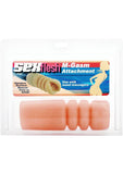 Funda para masturbador SexFlesh M-Gasm Attachment, vainilla