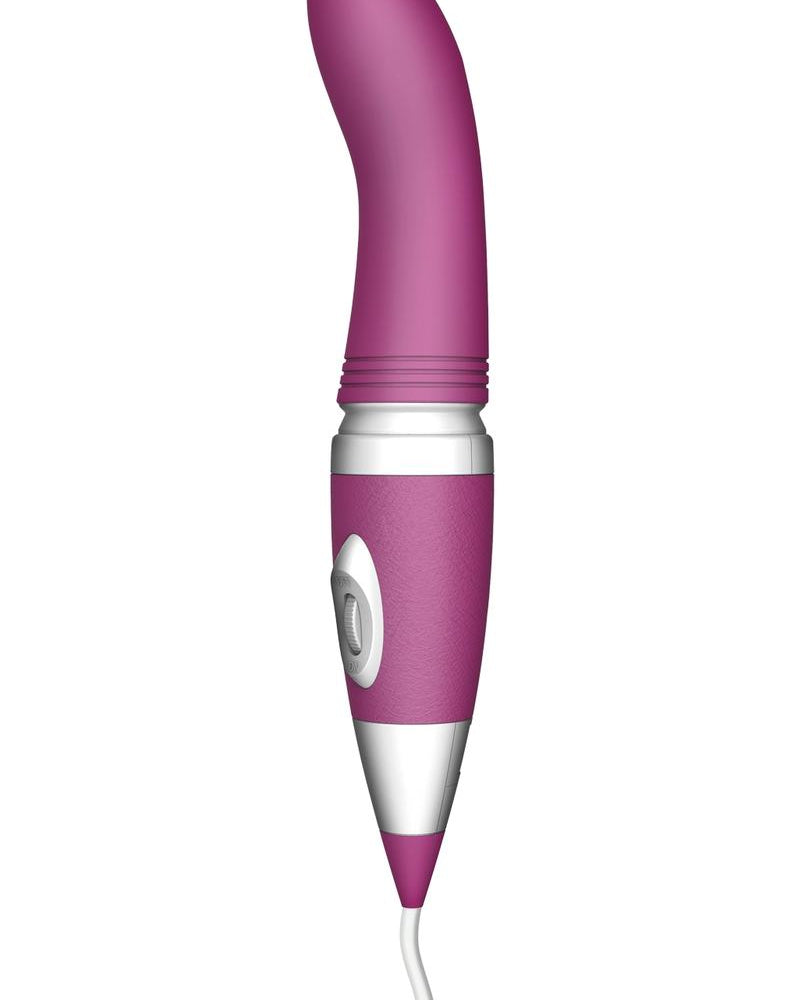 Vibrador Bodywand Wand Plus Curve G8 Power Plug-In de silicona color morado