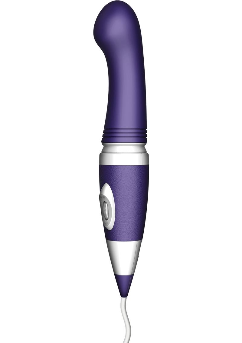 Bodywand Wand Plus G Spot 8 Power Plug-In Vibe Silicone Purple