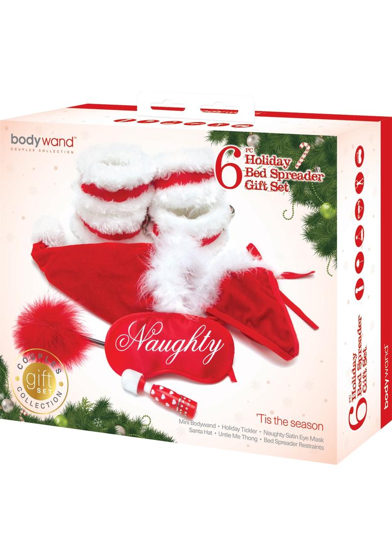 Bodywand Couples Collection Holiday Bed Spreader 6 Piece Gift Set