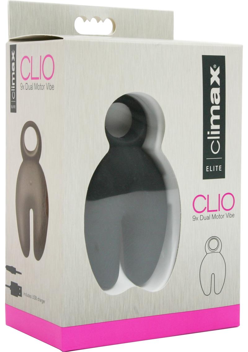 Climax Elite Clio 9X Silicone Dual Motor Vibe Waterproof Black