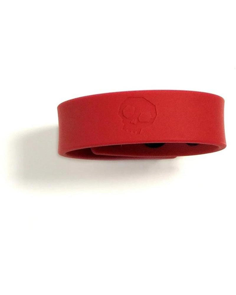 Correa de silicona para pelota Boneyard con 3 anillos de retención, color rojo