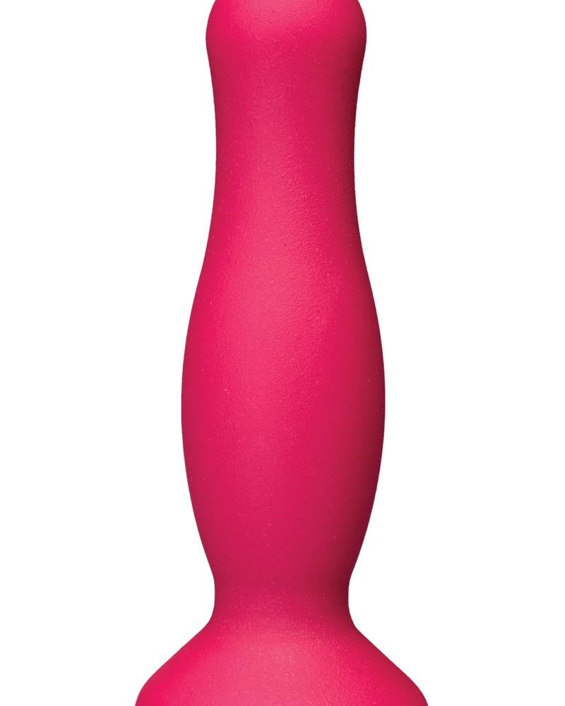 Tapón anal de silicona American Pop Mode de 5 pulgadas en color rosa