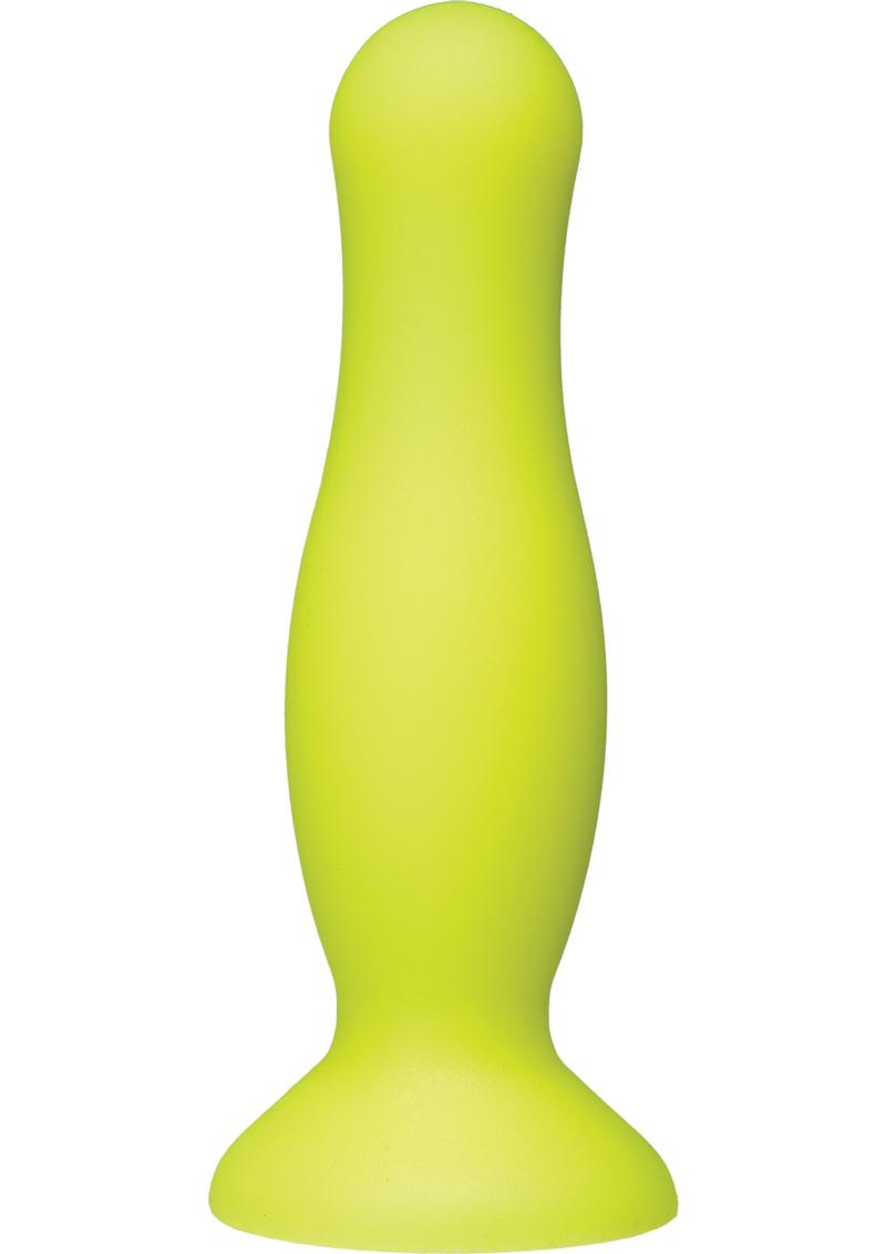 American Pop Mode Silicone Anal Plug Yellow 5 Inch