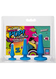 American Pop Launch - Juego de entrenador anal de silicona en varios tamaños, color azul