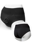 Platinum Edition Vac U Lock Ultra Harness With Plug Briefs Black Small/Medium 26 to 33 Inch Hips