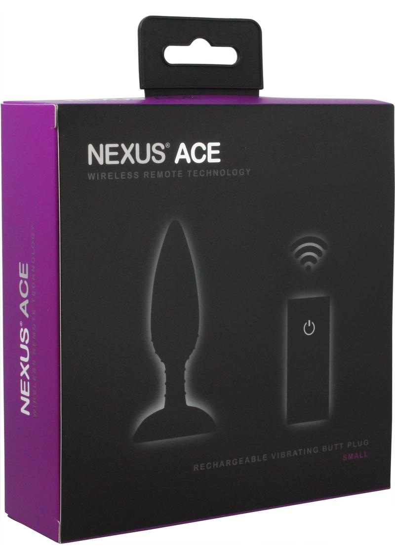 Tapón vibrador con control remoto Ace, tamaño pequeño, color negro