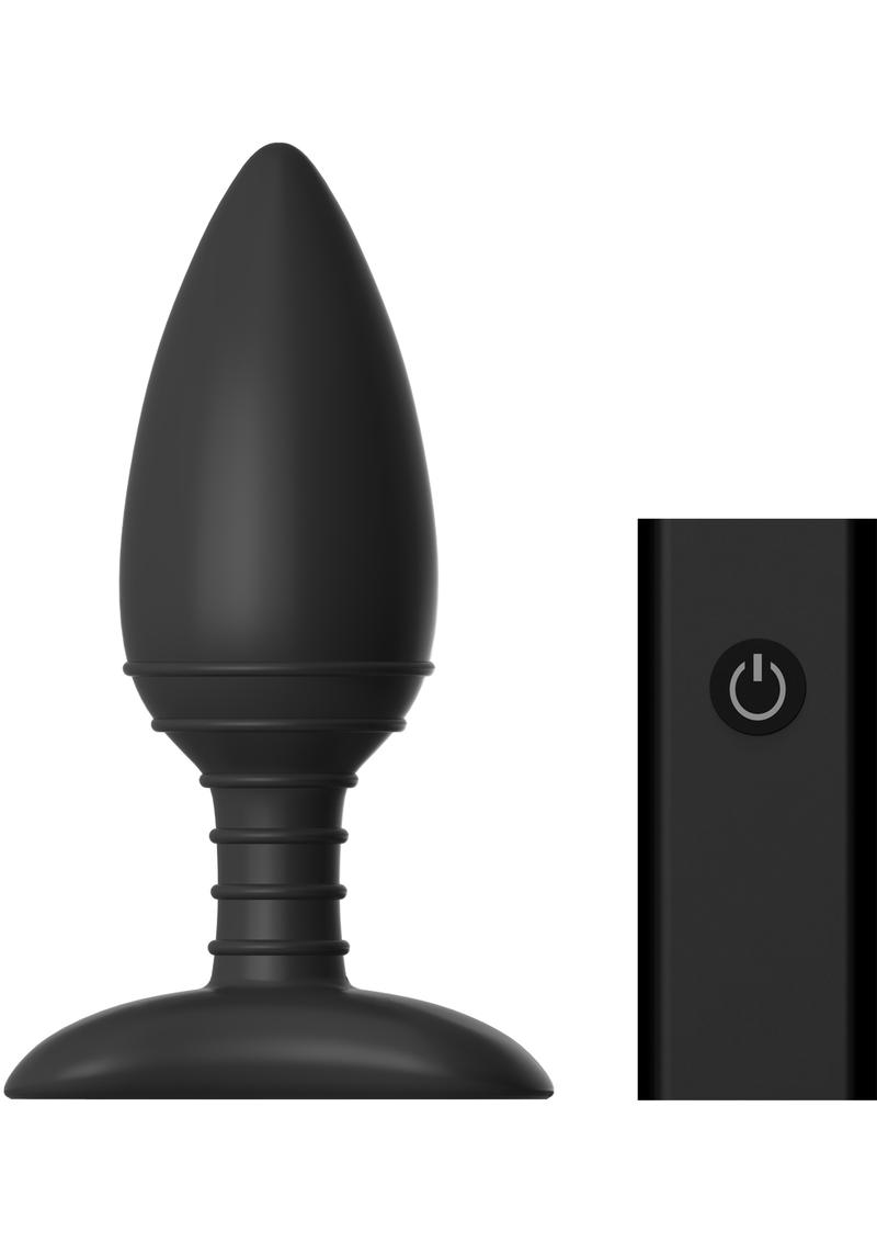 Tapón vibrador con control remoto Ace, tamaño mediano, color negro