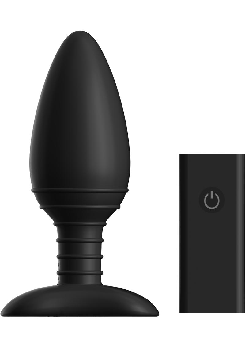 Tapón vibrador con control remoto Ace, tamaño grande, color negro