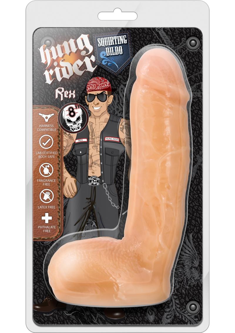 Hung Rider Rex Realistic Squirting Dildo Flesh 8 Inch