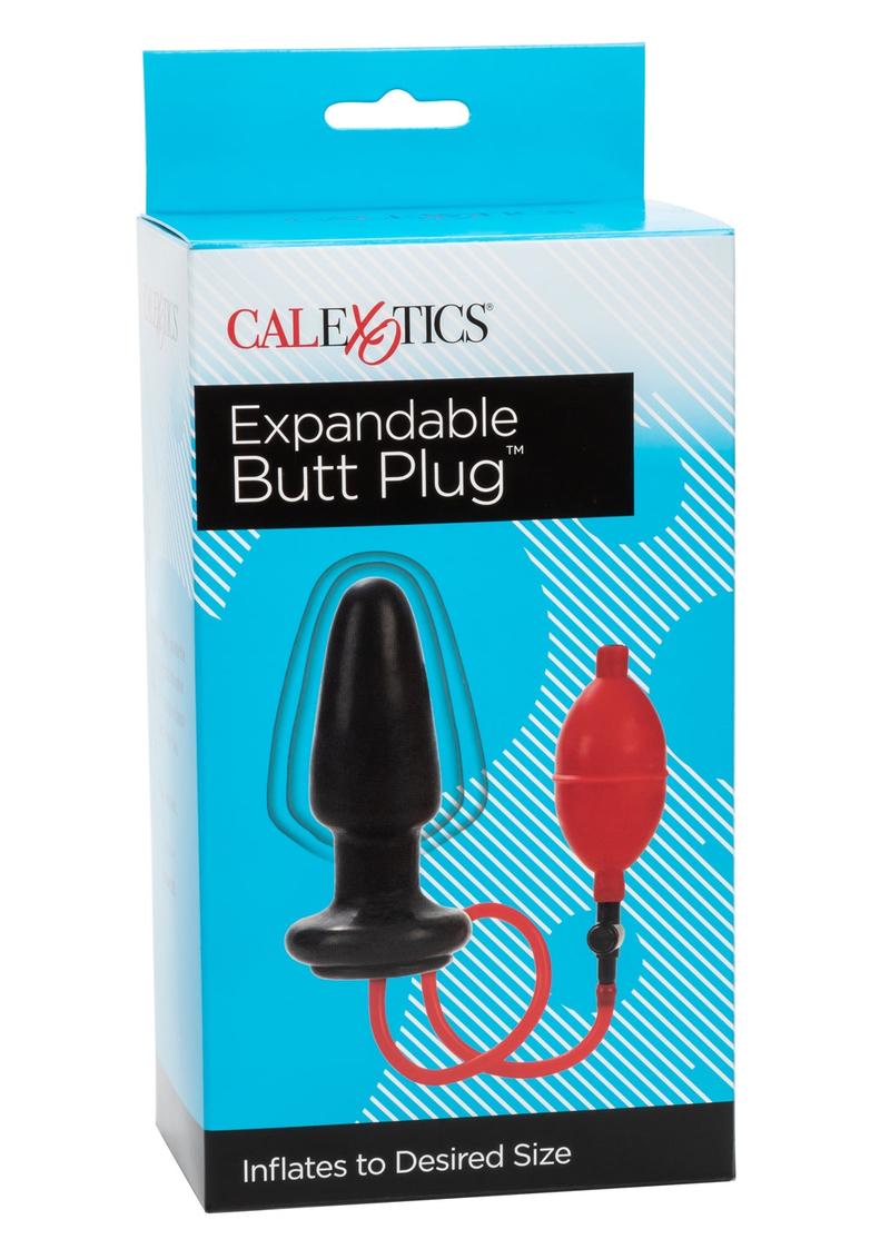 Expandable Butt Plug Black And Red