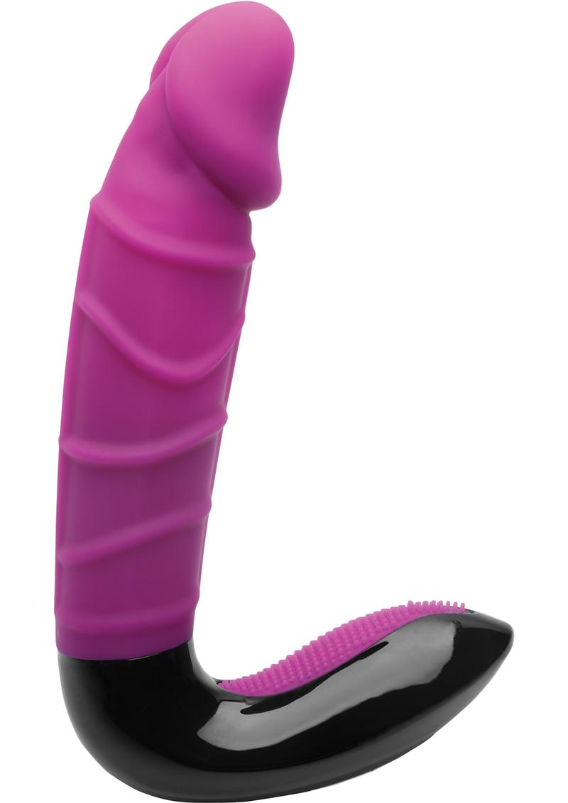 Vibrador de silicona giratorio Inmi Roto 10x de 8 pulgadas, color rosa