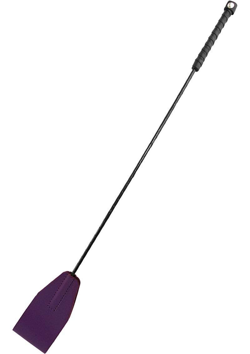 Fusta de cuero color violeta