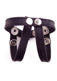 Rouge Arab Strap Leather Adjustable Cock Strap Black