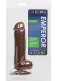 Emperor 10 Function Realistic Silicone Dildo Brown 5.75 Inch