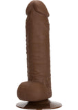 Emperor 10 Function Realistic Silicone Dildo Brown 5.75 Inch