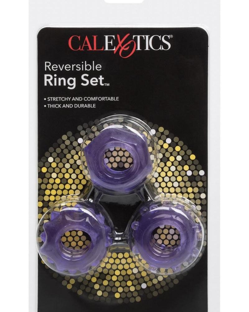 Reversible Cock Ring Set Purple