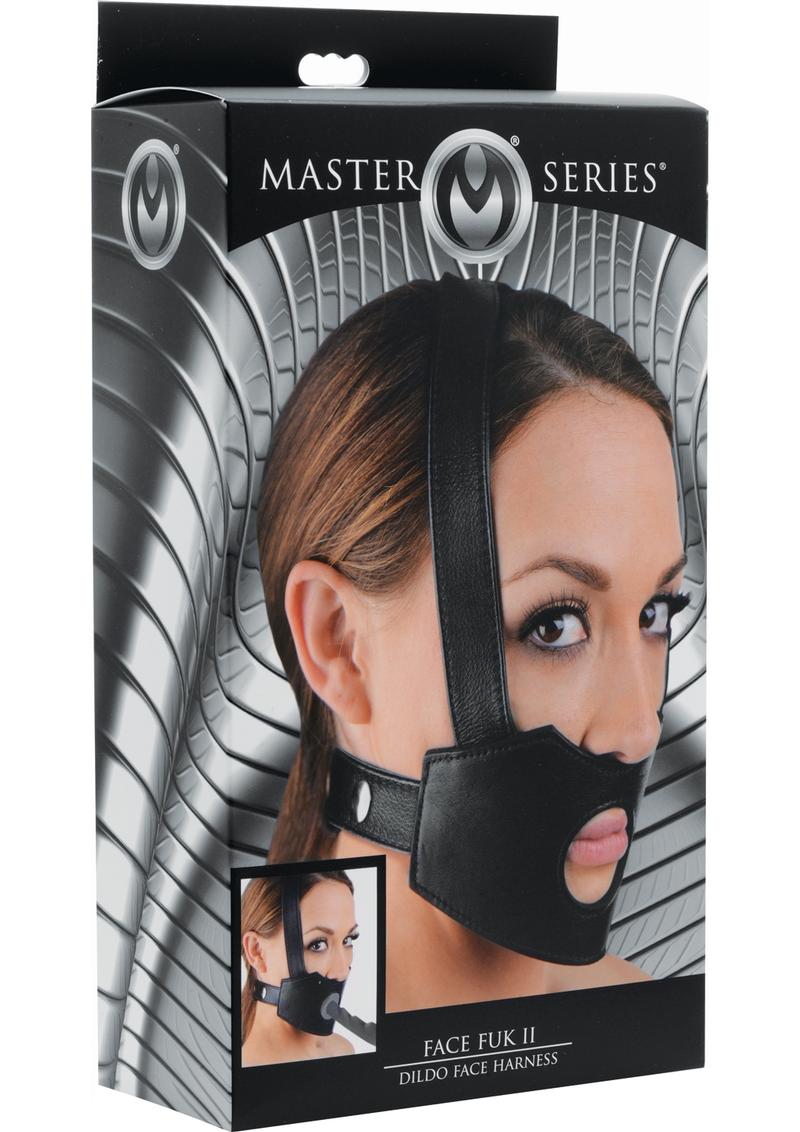 Master Series Face Fuk II Dildo Face Harness Black