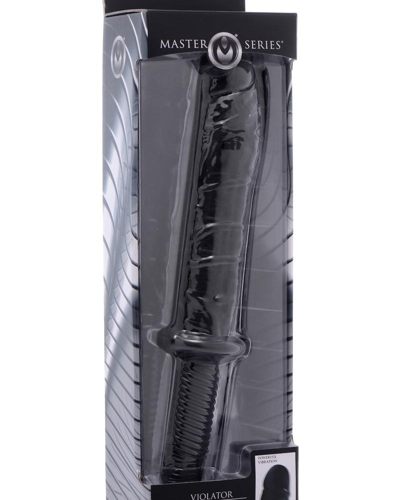 Master Series The Violator 13 Mode Xtra Large Dildo Thruster Black 14.25 Inch