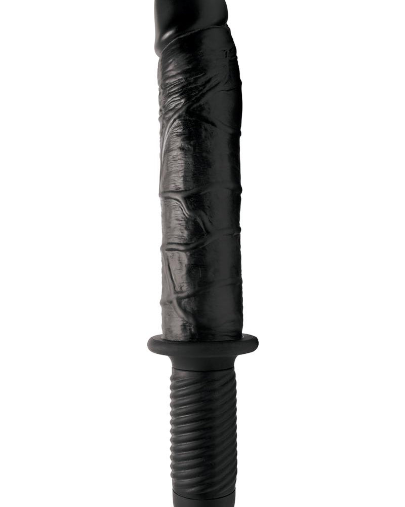 Master Series The Violator 13 Mode Xtra Large Dildo Thruster Black 14.25 Inch