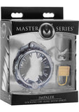Anillo CBT de bloqueo con púas de metal de la serie Master Impaler