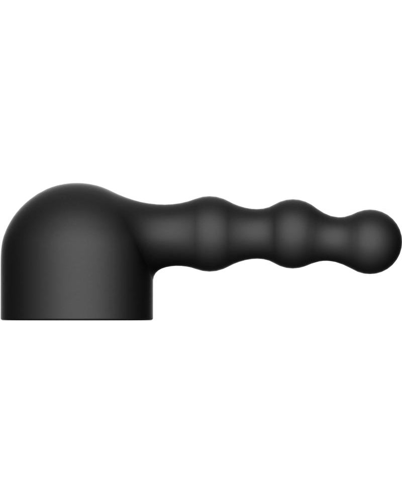 Accesorio de perlas de placer de silicona Bodywand, color negro, tamaño pequeño