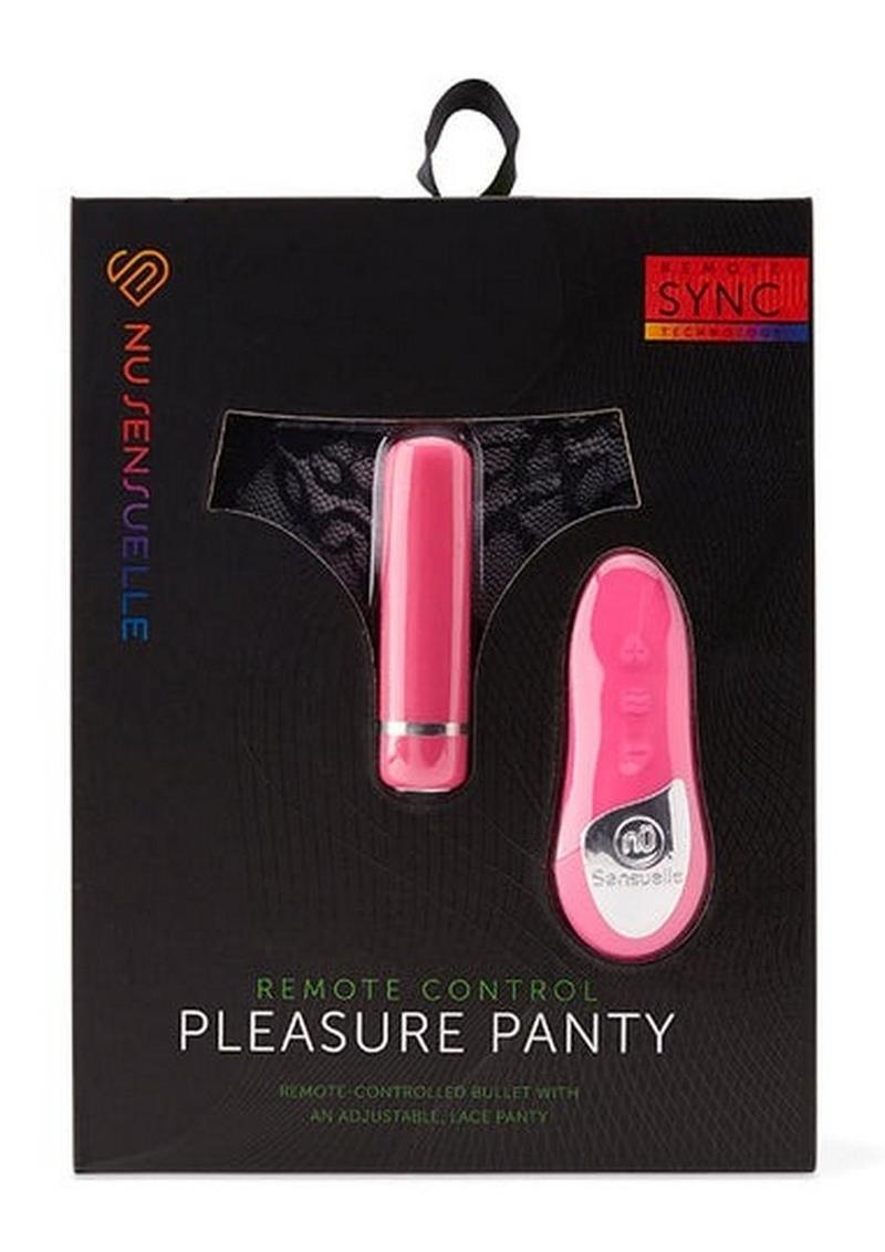 Nu Sensuelle Pleasure Panty Wireless Remote Control Silicone USB Rechargeable Bullet Waterproof Pink