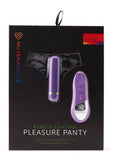 Nu Sensuelle Pleasure Panty Wireless Remote Control Silicone USB Rechargeable Bullet Waterproof Purple