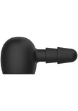 Accesorio de varita de silicona Kink Power Wand Vac U Lock negro de 5,4 pulgadas