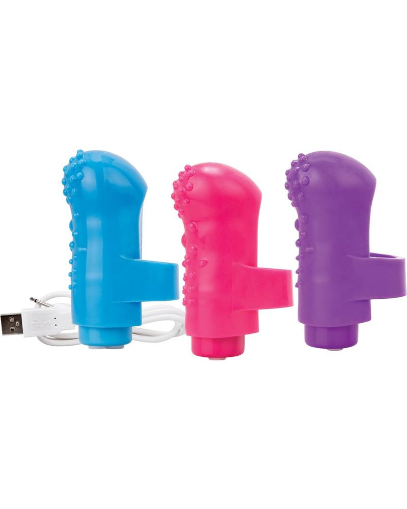Vibrador de dedo recargable Charged Fing O (caja de 6 unidades)